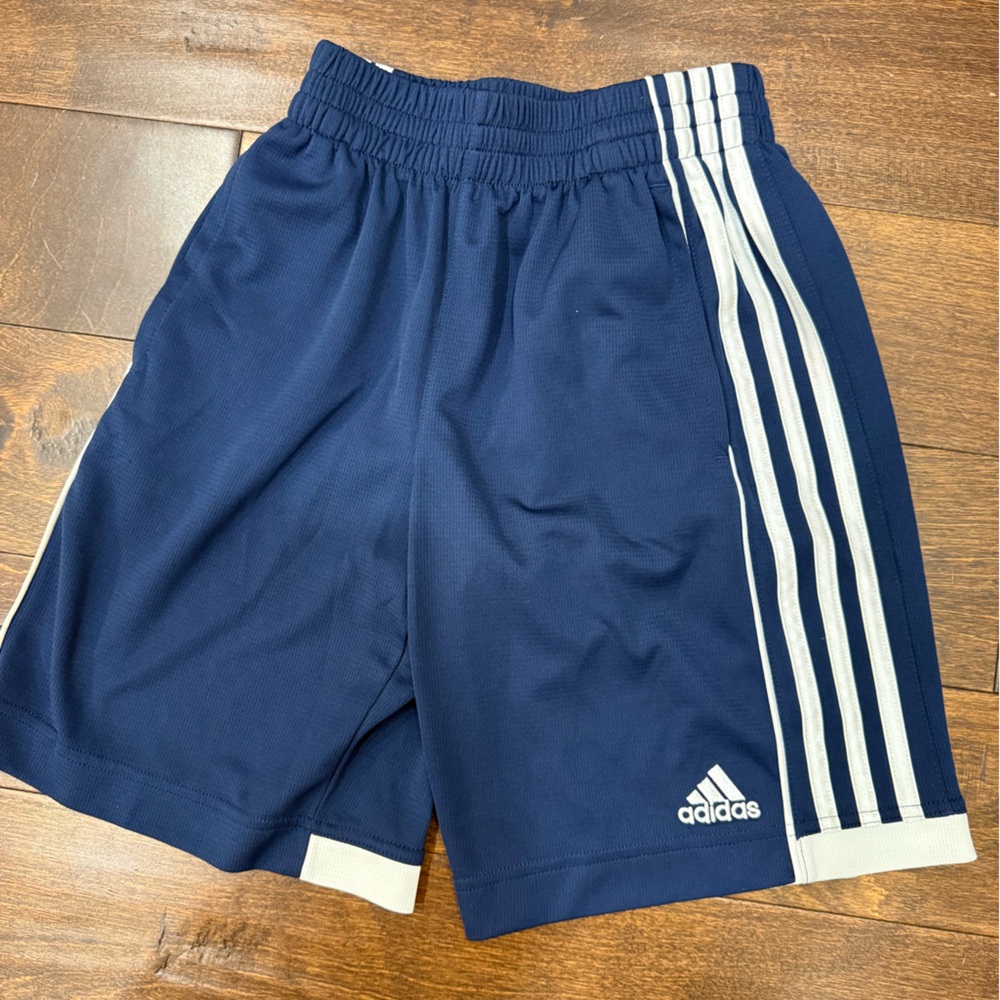 Adidas Kids Dark Blue Athletic Shorts